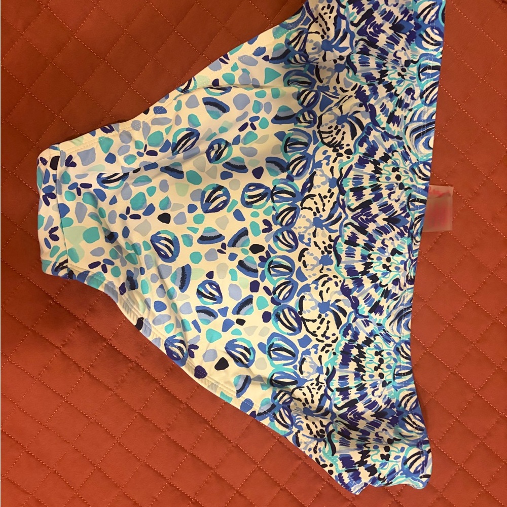 Lilly Pulitzer Blue and White Bikini- Top size 8, Bottom size 10 - Picture 9 of 9